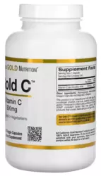 Vitamina C 500mg Gold C - California Gold Nutrition (240 Cápsulas)