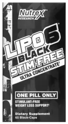 Lipo 6 Black Stim-Free Ultra Concentrate - Nutrex Research (60 Cápsulas)