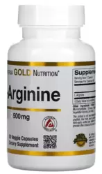 L-Arginina  AjiPure 500mg - California Gold Nutrition (60 Cápsulas)