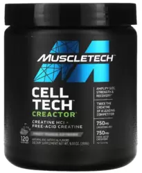 Cell Tech Creactor Creatina HCl - MuscleTech (264g) Blue Raspberry