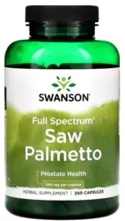 Saw Palmetto Full Spectrum 540mg - Swanson (250 Cápsulas)
