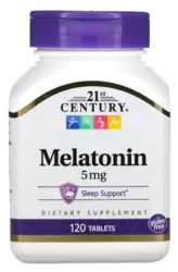 Melatonina 5mg - 21st Century (120 Cápsulas)
