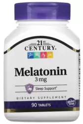 Melatonina 3mg - 21st Century (90 Cápsulas)