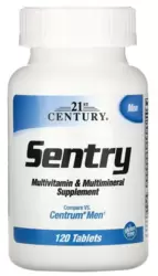 Sentry Men Multivitamínico - 21st Century (120 Cápsulas)