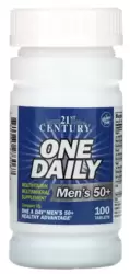 One Daily Men 50+ Multivitamínico - 21st Century (100 Cápsulas)