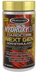 Hydroxycut Hardcore Next Gen Non-Stimulant - Muscletech (150 Cápsulas)