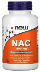 NAC 600mg - Now Foods (100 Cápsulas)