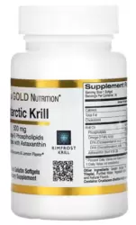 Óleo de Krill Antártico 500mg - California Gold Nutrition (30 Cápsulas)