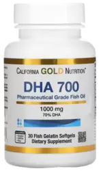 Óleo de Peixe DHA 700 1.000mg - California Gold Nutrition (30 Cápsulas)