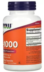 Vitamina C-1000 com Bioflavonoides - Now Foods (100 Cápsulas)