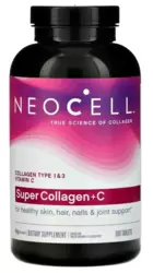 Colágeno Tipos 1 e 3 Super Collagen + Vitamina C - NeoCell (360 Cápsulas)