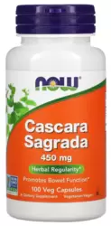 Cascara Sagrada 450mg - Now Foods (100 Cápsulas)