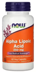 Alpha Lipoic Acid 250mg - Now Foods (60 Cápsulas)
