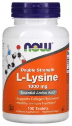 L-Lisina 1000mg - Now Foods (100 Cápsulas)