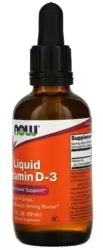 Vitamina D3 Líquida 10mcg (400 UI) - Now Foods (59ml)